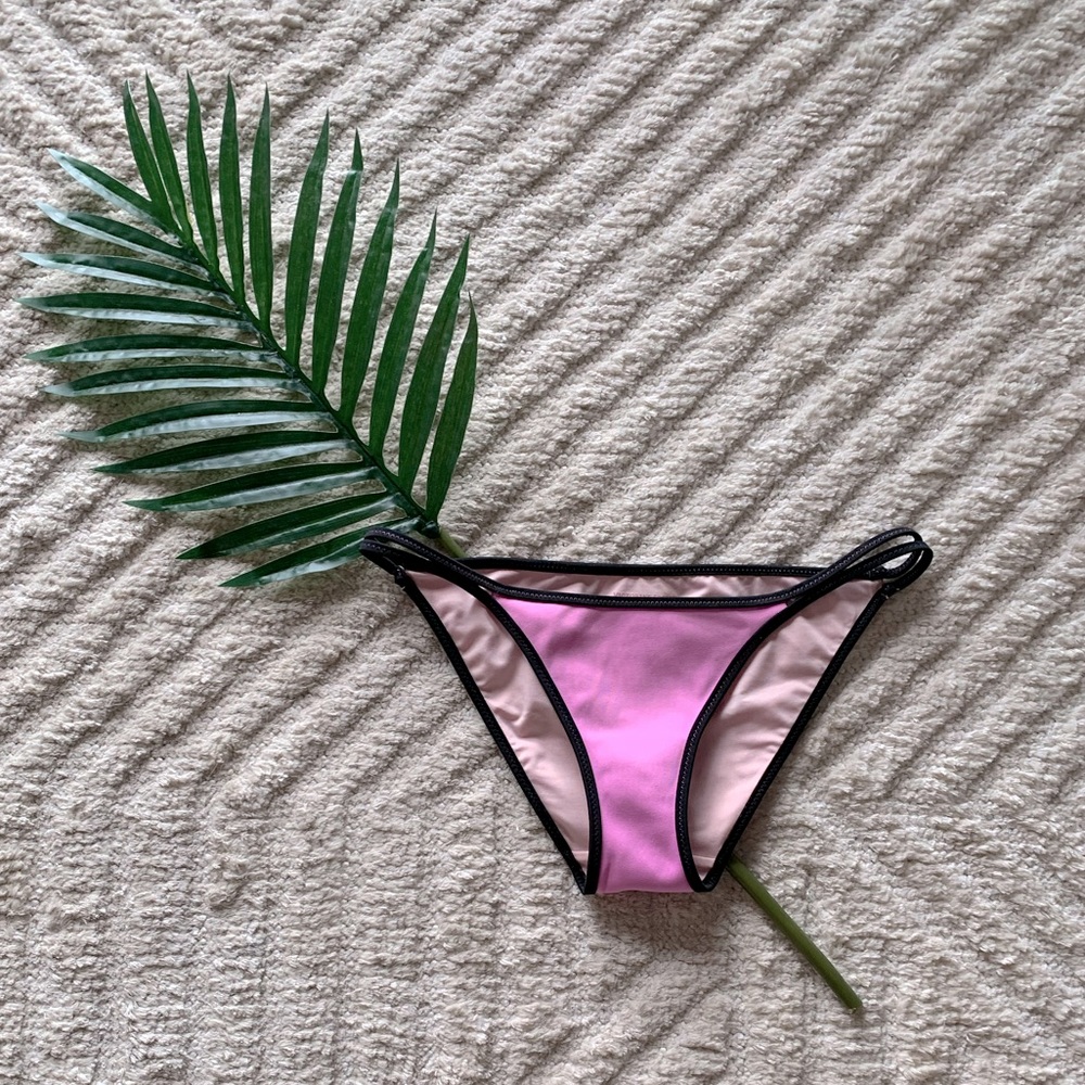 Victoria’s Secret Swim | The Surf Bikini Bottoms | Orchid/Black | XS